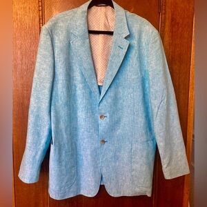 Alan Flusser Linen Blend Sport Coat, sz L